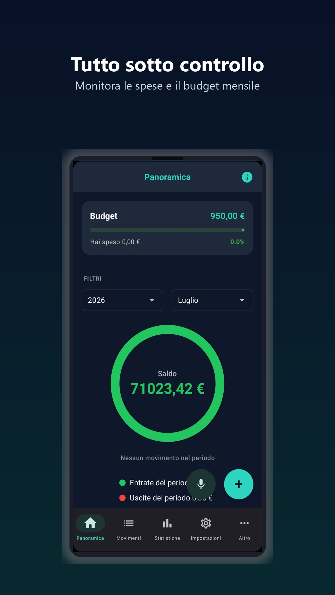 Schermata Inserimento Vocale
